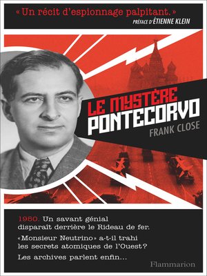 cover image of Le Mystère Pontecorvo